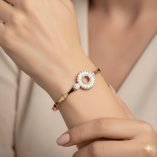 Anti Tarnish Fancy Bangle Bracelet