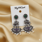 Oxidised Trendy Statement Earring
