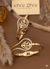 Anti Tarnish Kiyu Ziyu Fancy Bangle Bracelet