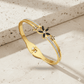 Anti Tarnish Simple Flower Bangle Bracelet