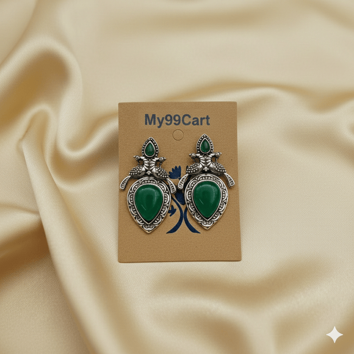 Oxidised Trendy Statement Earring
