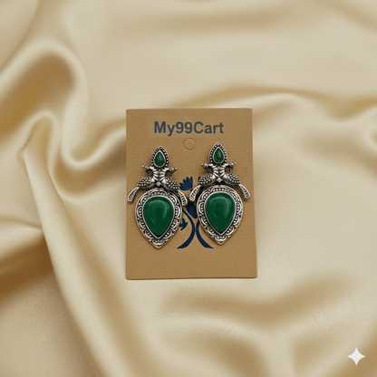 Oxidised Trendy Statement Earring