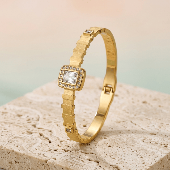 Anti Tarnish Elegant Stone Kada Bracelet - Baby Kada 2.2