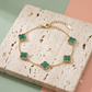 Anti Tarnish Elegant Trending Mini Clover Chain Bracelet