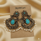 Oxidised Trendy Statement Earring