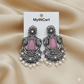 Oxidised Trendy Statement Earring