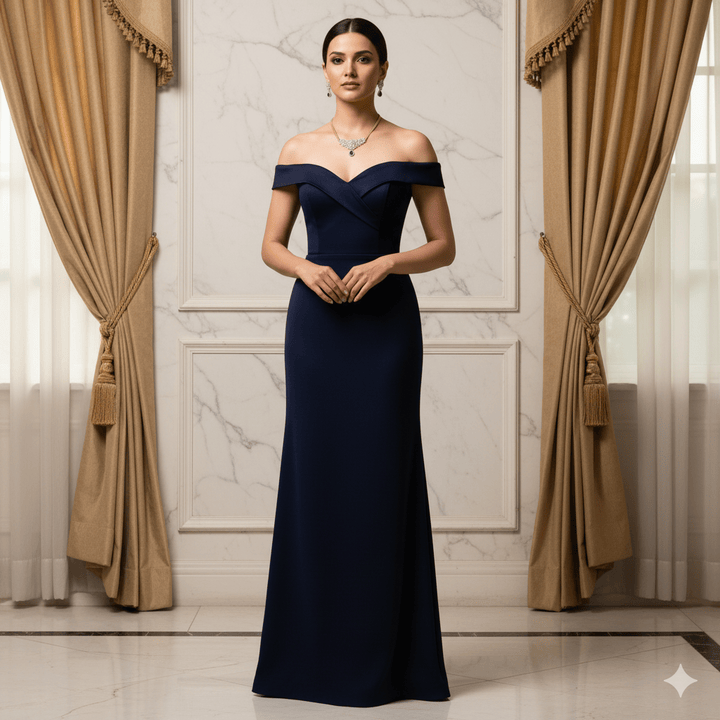 Elegant American Diamond Blue Stone Jewelry Set