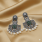 Oxidised Trendy Statement Earring
