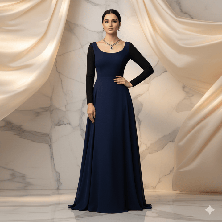 Elegant American Diamond Purple Stone Jewelry Set