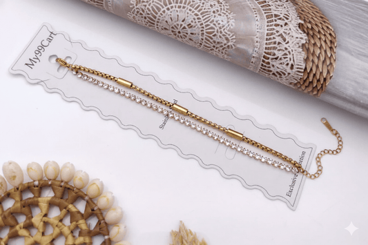 Anti Tarnish BG Hip-hop Layered Bracelet