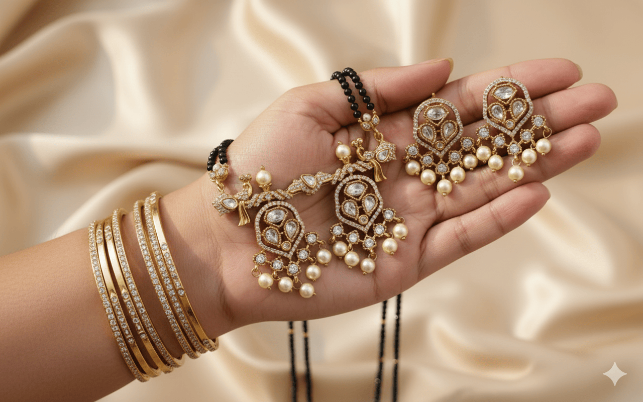 Elegant Modern Gold Plated Mangalsutra IV