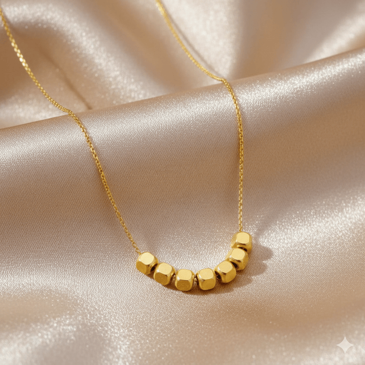 Anti Tarnish Golden Little Beads Necklace