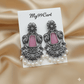 Oxidised Trendy Statement Earring