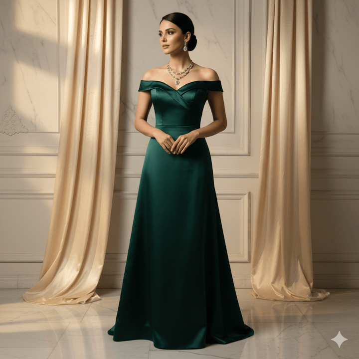 Elegant American Diamond Double Layer Jewelry Set