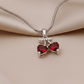 Anti Tarnish Silver Cherry Pendant Chain Necklace