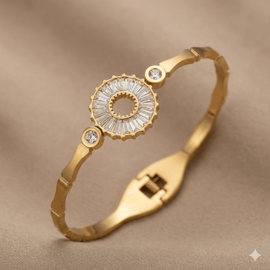 Anti Tarnish Fancy Bangle Bracelet