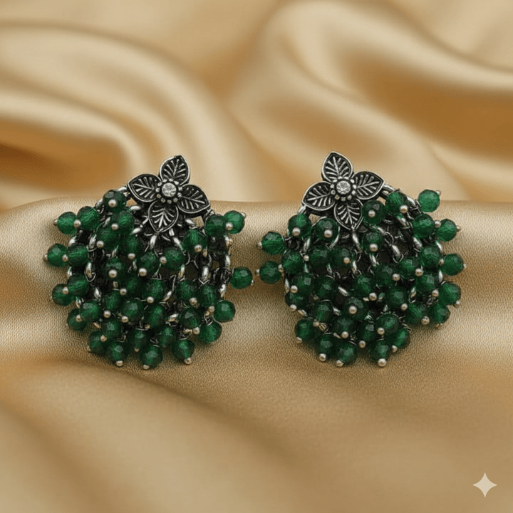 Oxidised Trendy Statement Earring