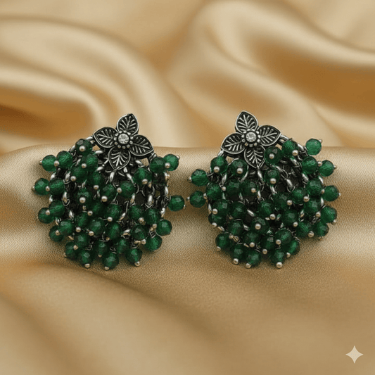 Oxidised Trendy Statement Earring