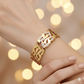 Anti Tarnish Sparkling Thick Bangle Bracelet