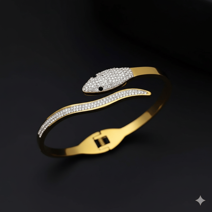 Anti Tarnish Fancy Snake Bangle Bracelet