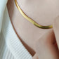 Anti Tarnish Gold Flat Snake Chain