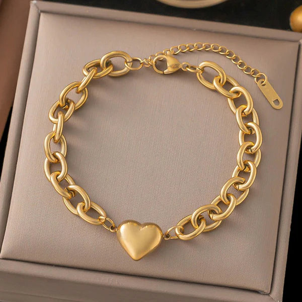 Anti Tarnish Charm Chain Bracelet