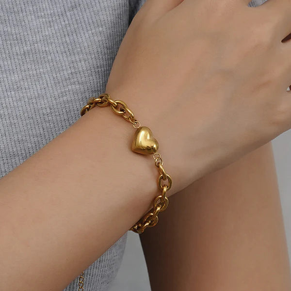 Anti Tarnish Charm Chain Bracelet