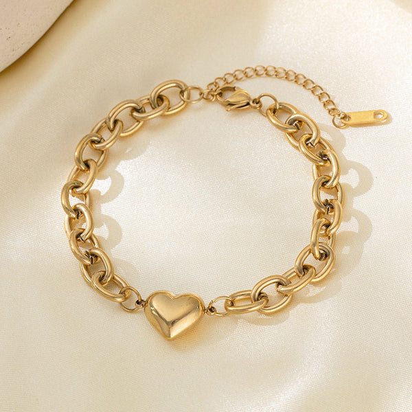 Anti Tarnish Charm Chain Bracelet