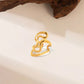Gold Plated Anti Tarnish Stainless Steel Elegant Irregular Contemporary Ring