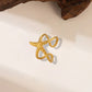 Gold Plated Anti Tarnish Stainless Steel Star Themed Contemporary Ring