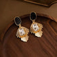 Gold Plated Crytal Earrings