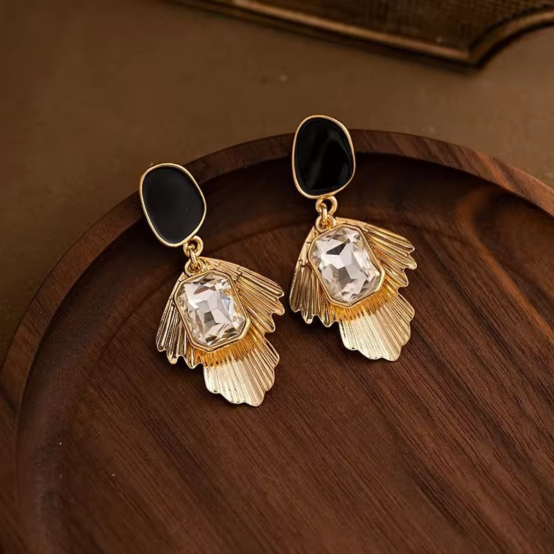 Gold Plated Crytal Earrings