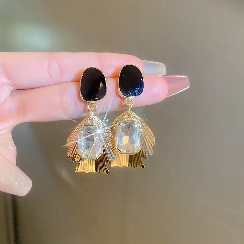 Gold Plated Crytal Earrings