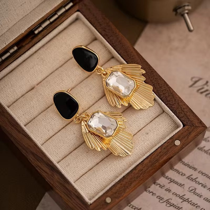 Gold Plated Crytal Earrings