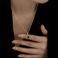 Anti Tarnish Green Stone Chain Necklace