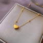 Anti Tarnish Classic Heart Chain Necklace
