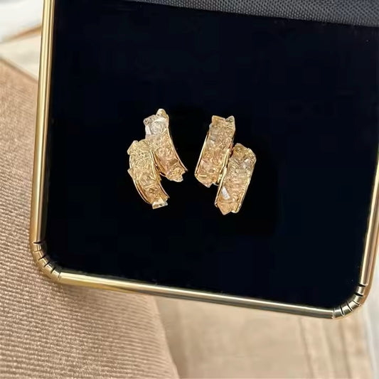 Trendy Stone Stud Earrings