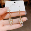Drop Leaf Stone Earring