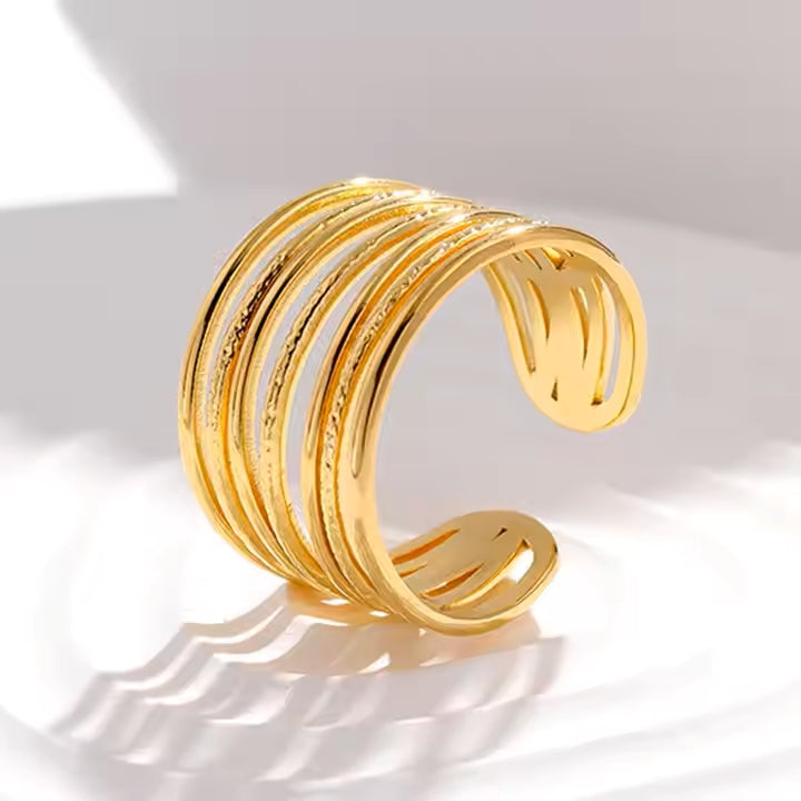 Anti-Tarnish 7 Layers Ring