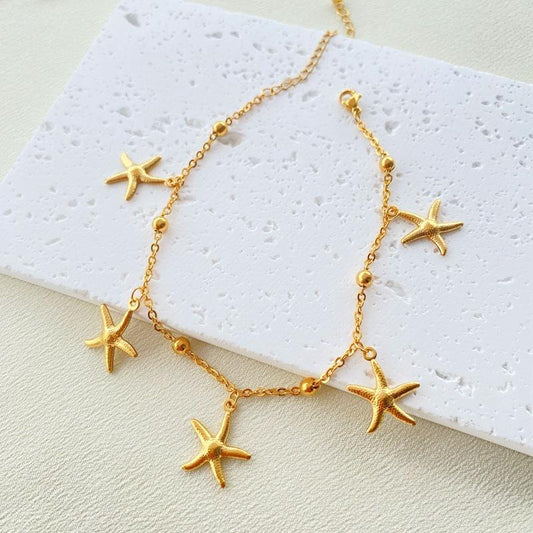Anti Tarnish Star Fish Bracelet