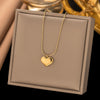 Anti Tarnish Classic Heart Chain Necklace