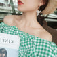 Korean Flower Drop Hoop Earrings