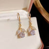Drop Leaf Diamond Earrings
