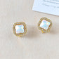 High-End Versatile Four-Leaf Clover Geometric Square Earrings