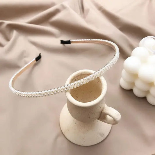 Trendy Pearl Hair Belt
