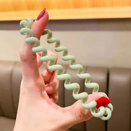 Trendy Hair Spiral Hair Band - 6 Pcs