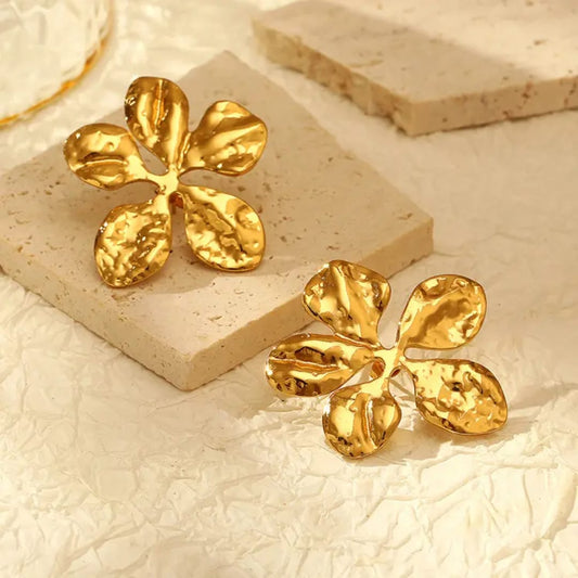 Anti Tarnish Flower Earrings