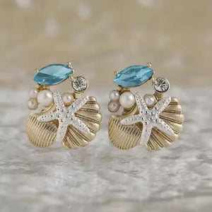 Trendy Sea Shell Earrings