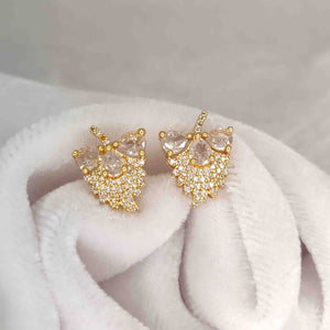 Trendy Grapes Stone Stud Earrings