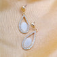 Elegant Monalisa Drop Stone Earring